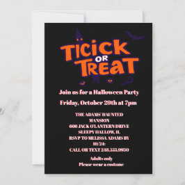 Trick or treat Halloween feest Kaart