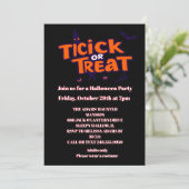 Trick or treat Halloween feest Kaart (Staand voorkant)