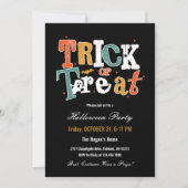 Trick or Treat Halloween-feest Kaart (Voorkant)