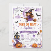 Trick or Treat Halloween-feest Kaart (Voorkant)