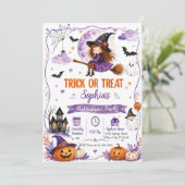 Trick or Treat Halloween-feest Kaart (Staand voorkant)