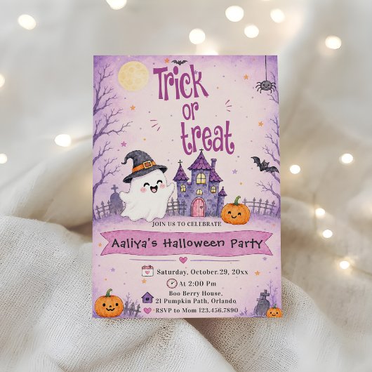 Trick or Treat Halloween-feest Kaart