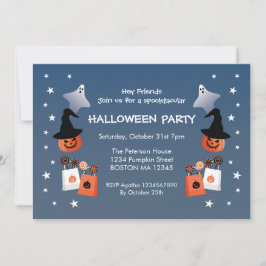 Trick or Treat Halloween-feest uitnodiging