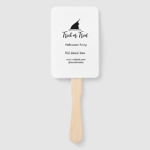 Trick or treat Halloween feest zwart pet gegevens 