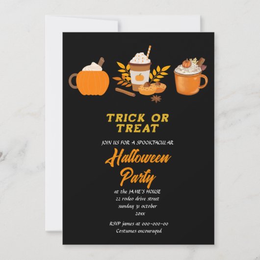 trick or treat Halloween Feesttijd Kaart (Voorkant)