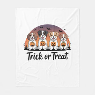 Trick or Treat Halloween Fleece Deken
