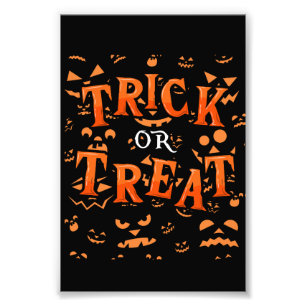 Trick or Treat Halloween-fotoafdrukken Foto Afdruk