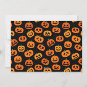 Trick or treat Halloween-fotokaart Feestdagenkaart (Achterkant)