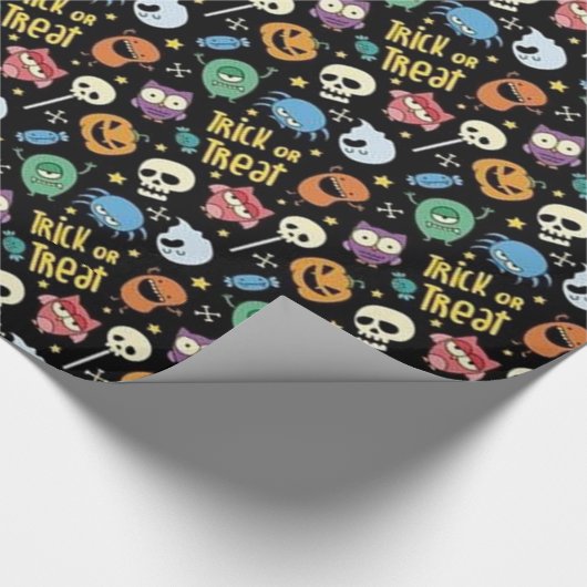 Trick or treat Halloween Friends Cadeaupapier (Hoek)