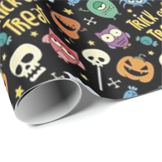 Trick or treat Halloween Friends Cadeaupapier (Rol Hoek)