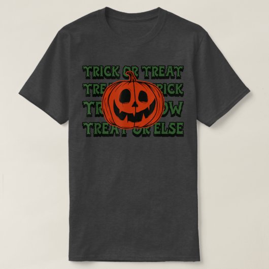 Trick or treat Halloween Fun T-shirt (Design voorkant)