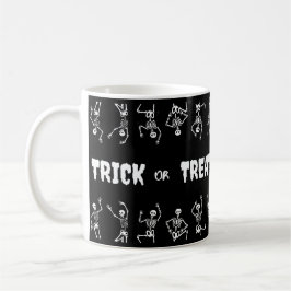 Trick or treat Halloween Funny Skulls Koffiemok
