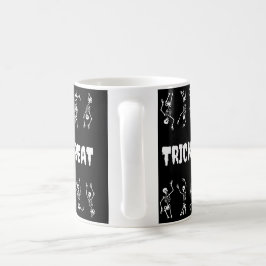 Trick or treat Halloween Funny Skulls Koffiemok