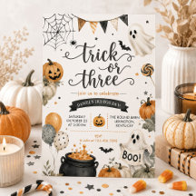 Trick Or Treat Halloween Geest 3de Verjaardagsfees