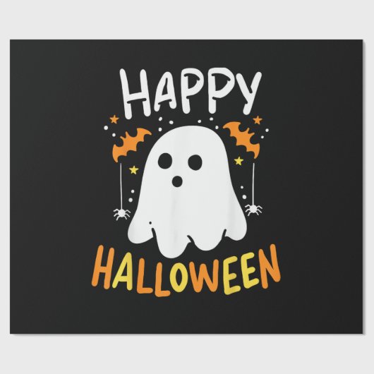 Trick Or Treat Halloween Geest Cadeaupapier (Vlak)