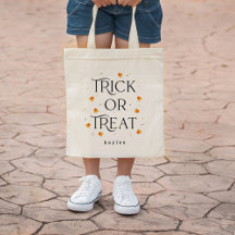 Trick or treat Halloween gepersonaliseerde Canvas 