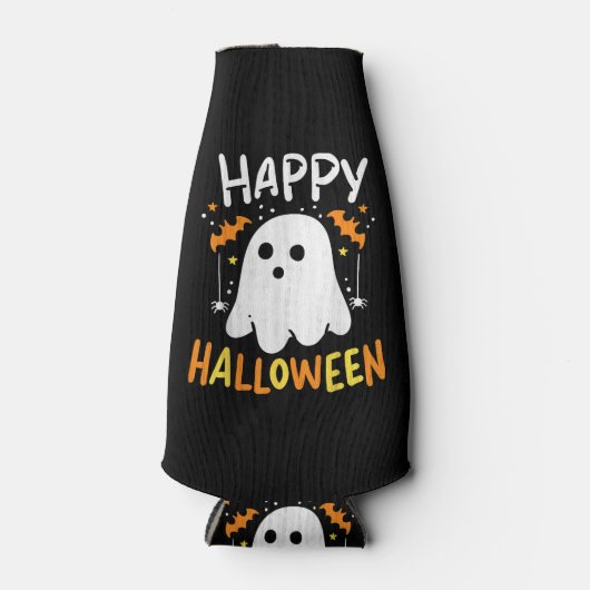 Trick or treat Halloween Ghost Flesjeskoeler (Voorkant)