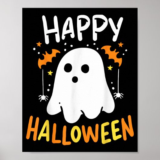Trick or treat Halloween Ghost Poster (Voorkant)