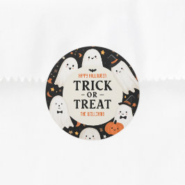 Trick or treat Halloween Ghost Ronde Sticker