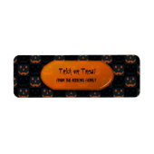 Trick or treat Halloween Gift Bag Etiket (Voorkant)