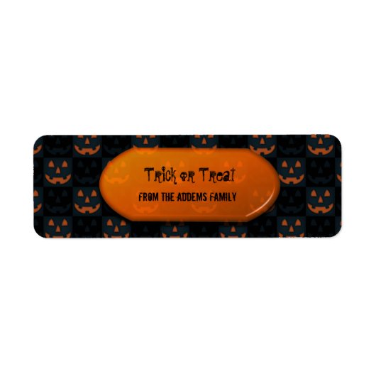 Trick or treat Halloween Gift Bag Etiket (Voorkant)