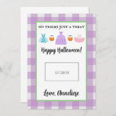 Trick or treat Halloween Gift Kaart Holder (Voorkant / Achterkant)