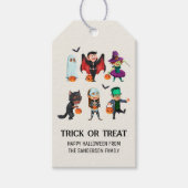 Trick or treat Halloween Gift Label Cadeaulabel (Voorkant)