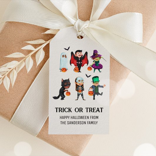 Trick or treat Halloween Gift Label Cadeaulabel