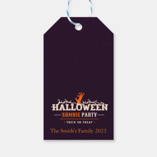 Trick or treat Halloween Gift Labels Cadeaulabel (Voorkant)