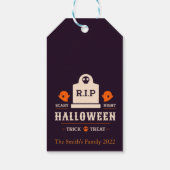 Trick or treat Halloween Gift Labels Cadeaulabel (Achterkant)