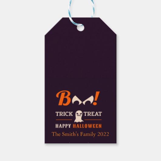Trick or treat Halloween Gift Labels Cadeaulabel (Voorkant)