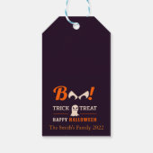 Trick or treat Halloween Gift Labels Cadeaulabel (Achterkant)