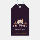 Trick or treat Halloween Gift Labels Cadeaulabel (Achterkant)