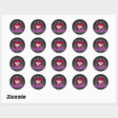 Trick or treat Halloween Girl Ronde Sticker (Vel)