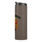 Trick or treat? Halloween, glas in lood Thermosbeker (Geroteerd rechts)