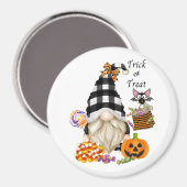 Trick or treat Halloween Gnome Magneet (Voorkant / Achterkant)