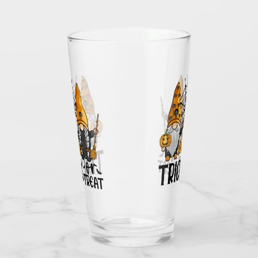 Trick or treat Halloween Gnomes Glas (Rechts)