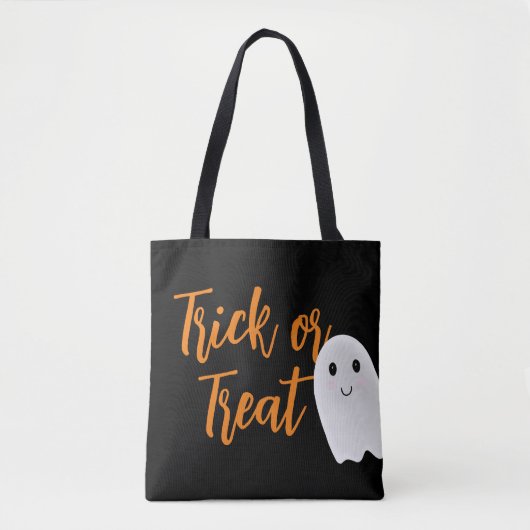 Trick or treat Halloween Goodie Bag Tote Bag (Voorkant)