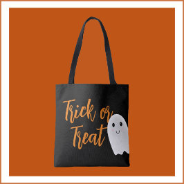 Trick or treat Halloween Goodie Bag Tote Bag