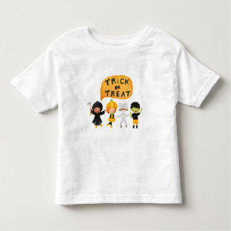 Trick or treat Halloween Graphic Kinder Shirts