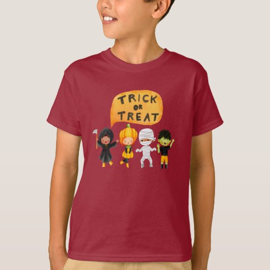 Trick or treat Halloween Graphic T-shirt (Voorkant)
