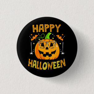 Trick Or Treat Halloween Grappige Pompoen Gelukkig Ronde Button 3,2 Cm