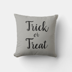 Trick or treat Halloween Grey Sierkussen