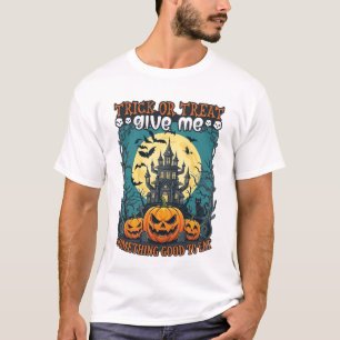 Trick Or Treat Halloween Griezelenhuis Pompoenen M T-shirt