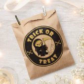 Trick or treat Halloween grim reaper karakter Bedankzakje (Geknipt)