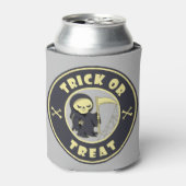 Trick or treat Halloween grim reaper karakter Blikjeskoeler (Blikje Voorkant)