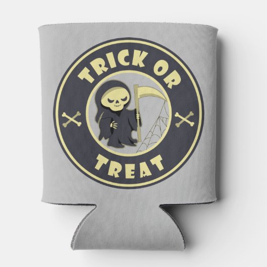 Trick or treat Halloween grim reaper karakter Blikjeskoeler (Achterkant)