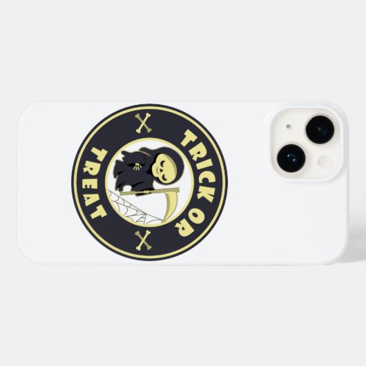 Trick or treat Halloween grim reaper karakter Case-Mate iPhone Case (Achterkant (horizontaal))