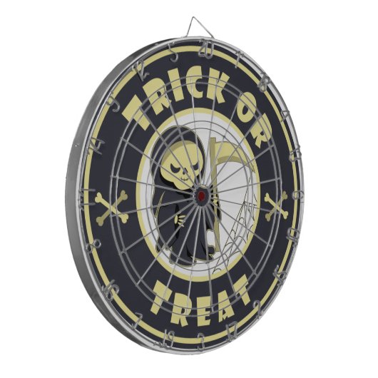 Trick or treat Halloween grim reaper karakter Dartbord (Voorkant Links)
