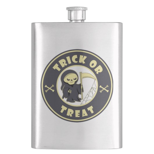Trick or treat Halloween grim reaper karakter Flacon (Voorkant)
